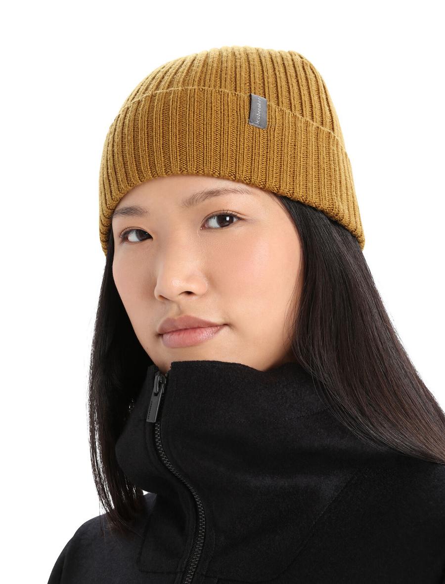 Icebreaker Unisex Merino Rixdorf Cuff Beanie Miesten Hatut Ruskea | FI 1106WNBY